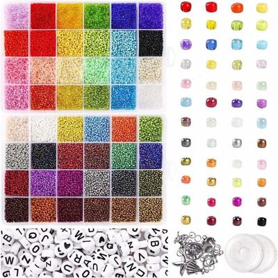 Seed / Rocailles Beads Kiera Kit - KREA DIY Korusetit eri helmien kanssa - 35000 kpl