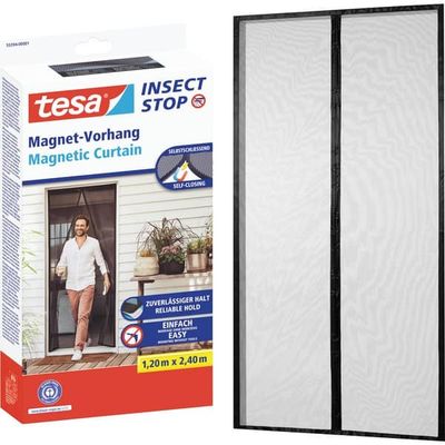 tesa Insect Stop 55394-00001-00 Magnetisk gardin (B x H) 1.2 m x 2.4 m Antracit 1 st