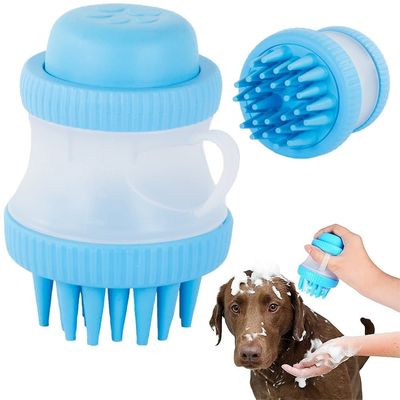 Dusjbørste med Shampoo Dispenser - Hunder & Katter