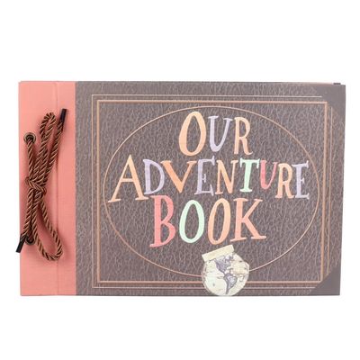 Fotoalbum DIY Vintage Tether Loose Leaf Picture Scrapbook för inspelning av bröllopsresor