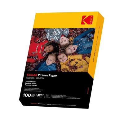 KODAK 10x15cm Blankt Fotopapper 180/m² 100 Ark