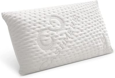 Ortopedisk Cashmere nackstödskudde, Kashmiröverdrag Memory kudde, nackkudde, 13 cm hög, vit