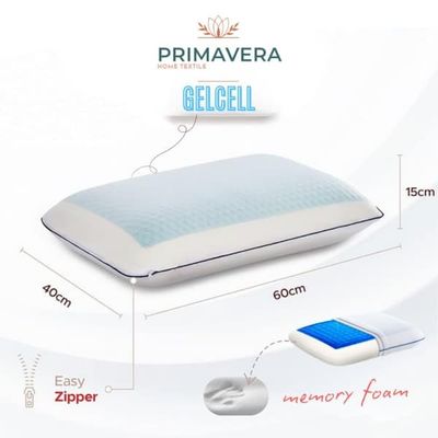 Primavera ergonomisk & ortopedisk kudde av memory foam med kylande effekt -Allergivänlig och Oeko-Tex-certifierad - Idealisk för sidosömn och nackstöd
