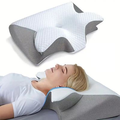 Ergonomisk Ortopedisk Kudde / Memory Foam Huvudkudde – Andas & Lindrar Nacksmärta Nackkudde