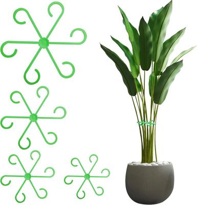 Lollanda 8 stycken växtstöd perennhållare, växthållare växtklämmor för stöd