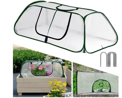 OBOSOE Växthustäcke för Odlingslåda 114×56×41cm, Trädgård Växthus & Skyddsnät för Växter