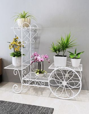 Blomsterbord blomsterstativ Vinca 57.5x18x56.5cm hvid