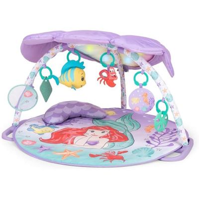 DISNEY BABY Evolving Baby Awakening Golvmatta - Ariel - Båg-, sensoriska och musikaliska leksaker, ljusslingor, spegel, kudde