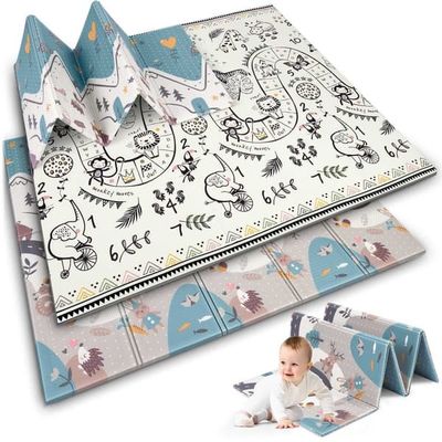 Viking Choice Dubbelsidig Babymatta - Säker, Lättvikts & Stilfull för Unga Föräldrar