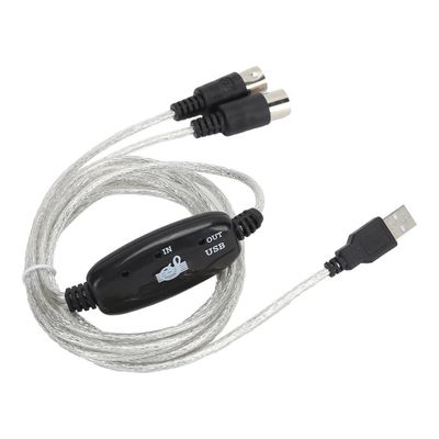 MIDI til USB-kabeladapter - kompatibel med XP/VISTA/OS X/Windows 7