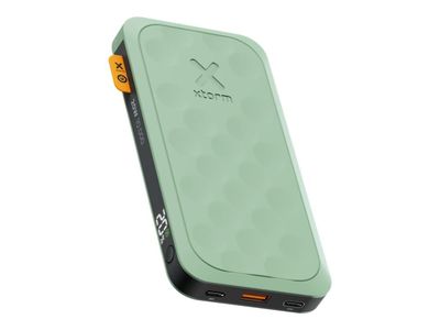 xtorm Fuel Series 5 - Strømbank - 10000 mAh - 20 watt - PD, QC 3.0 - 3 utgangskontakter (USB, 2 x USB-C) - grønn