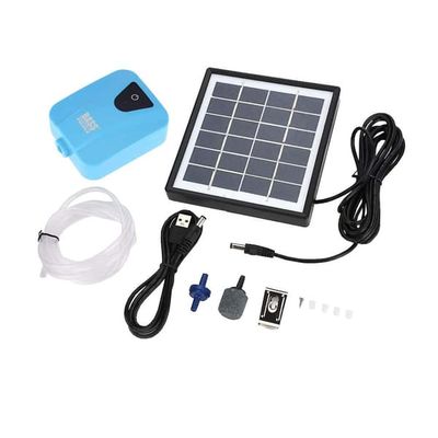 Solar syrepump för en damm, luftare