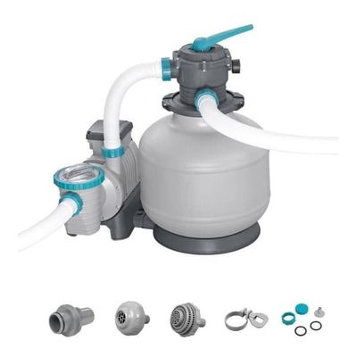 Sandfilter / filtreringspump för simbassänger upp till 66 m3 - Bestway - 11 355 L/h - Med förfilter