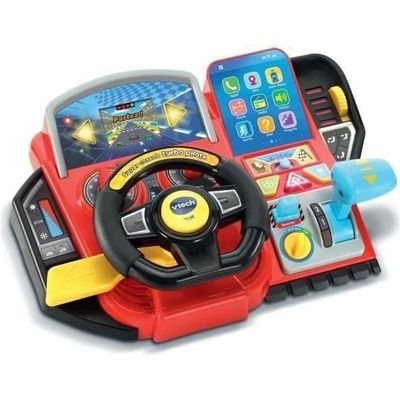 Ajosimulaattori lapsille - VTECH Super Console Turbo Pilot - Värinäyttö ja 20 peliä mukana