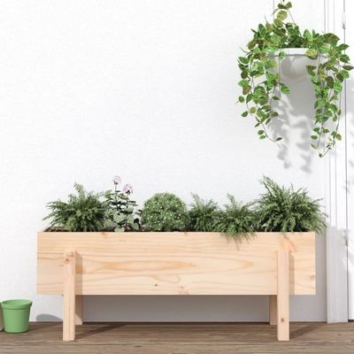 vidaXL Høybed for hage 101x30x38 cm heltre furu