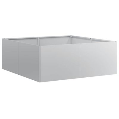 vidaXL Plantekasse 80x80x30 cm galvanisert stål