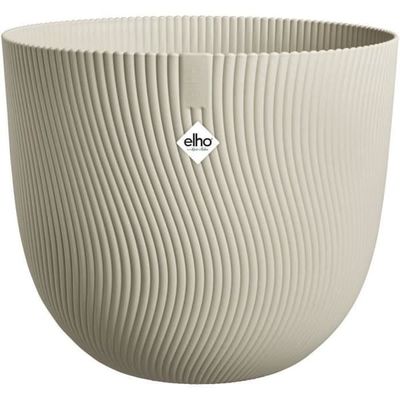 Blomkruka - ELHO - Sereh Round 47 - Beige - Ø 47 x H 40 cm - 100% återvunnen
