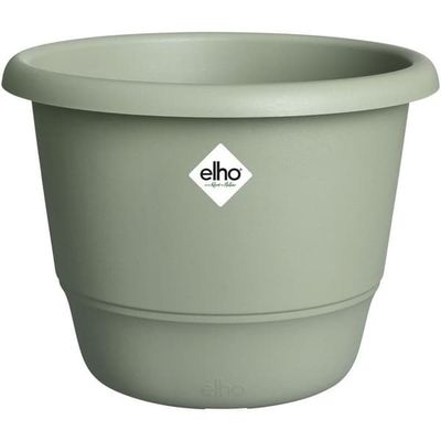 Rund blomkruka - ELHO - Amiga Round 55 - 55 L - Ø 55 x H 51 cm - Grön - Utomhus