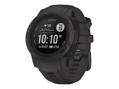 Garmin Instinct 2S - 40 mm - grafitt - sportsur med bånd - silikon - håndleddstørrelse: 112-180 mm - monokrom - 32 MB - Bluetooth, ANT+ - 42 g