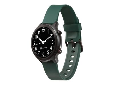 Doro Watch - Smartklokke med stropp - TPU-silikon - display 1.28" - Bluetooth - 45 g - grønn