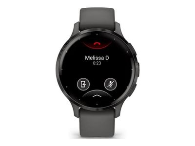 Garmin Venu 3S - 41 mm - småsteinsgrå - smartklokke med bånd - silikon - håndleddstørrelse: 110-175 mm - display 1.2" - 8 GB - Bluetooth, ANT+, Wi-Fi