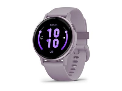 Garmin vívoactive 5 - Orkidé - smartklokke med bånd - silikon - håndleddstørrelse: 125-190 mm - display 1.2" - 4 GB - Bluetooth, ANT+, Wi-Fi - 26 g