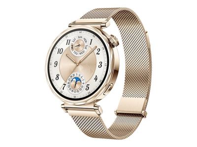 Huawei Watch GT 5 - 41 mm - rustfritt stål - smartklokke med milaneserstropp - håndleddstørrelse: 130-190 mm - display 1.32" - NFC, Bluetooth - 72 g