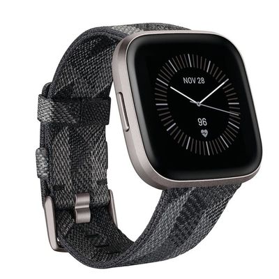 Smartwatch Fitbit Versa 2 SE-klocka Urtavla Grå 40mm rem Textil Sport GPS-klocka
