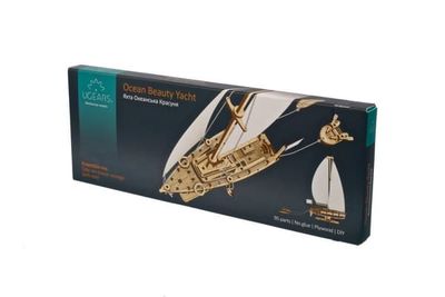 3D-puinen palapeli, merijahti, uGEARS