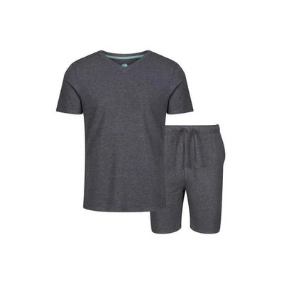 Light And Shade Mens Classic V Neck Pyjama Set