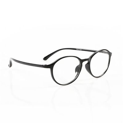 Svart oval lesebriller styrke 3.0 glass