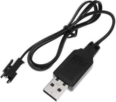1-osainen SM-2P RC -auto paristoille 4.8V Ni-MH - lisävarusteet kauko-ohjattaville leluille USB-laturikaapeli