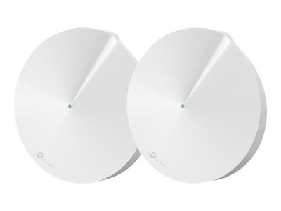 TP-Link Deco M9 Plus - Wi-Fi-system (2 rutere) - inntil 4500 kvadratfot - maske - GigE, ZigBee - 802.11a/b/g/n/ac, Bluetooth 4.2, ZigBee Home Automat