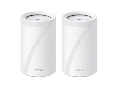 TP-Link Deco BE65, Hvit, Innvendig lys, Mesh system, Tre-båndsfrekvens (2,4 GHz / 5 GHz / 6 GHz), Wi-Fi 7 (802.11be), 11000 Mbit/s