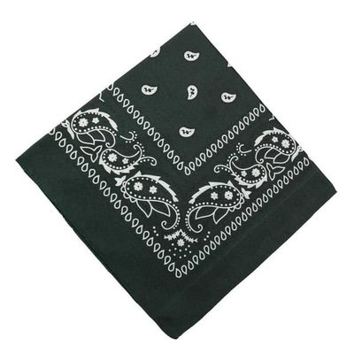 Bandana skjerf sjal snus klut paisley mønster mørkegrønn