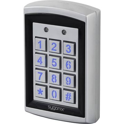 Sygonix SY-6428612 Kodknappsats med RFID Ytmontering 12 V DC/AC, 24 V DC/AC IP66 med upplyst knappsats