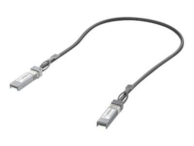 Ubiquiti - Direkte 10GBase-koblingskabel - SFP+ til SFP+ - 50 cm - 4.2 mm - passiv - svart - for P/N: UNAS-Pro