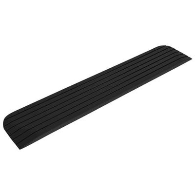 Tröskelramp i gummi - Halkfri vägramp för rullatorer och rullstolar | Storlek: 110x21x2,5 cm