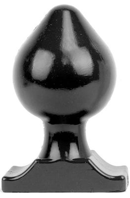 All Black Vinyl Anal Plug 22 cm
