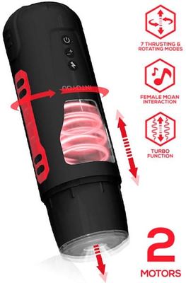 Pyro Advanced Thrusting, Rotating & Moaning Masturbator Masturbator