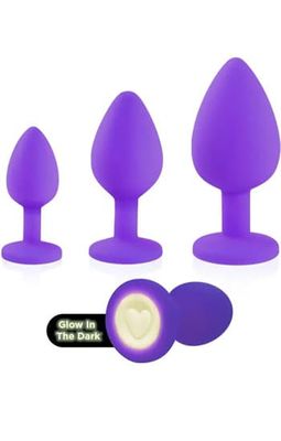 Heart Light Silicone Anal Training Kit Analplugg