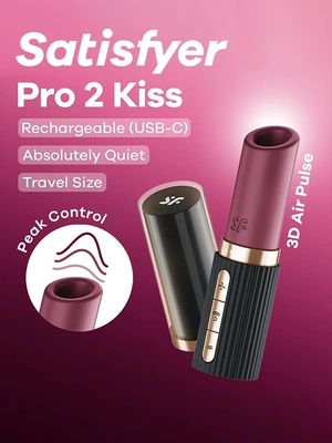 Satisfyer Pro 2 Kiss Air Pulse Vibrator Lufttrykksvibrator