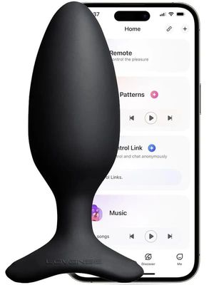 Lovense Hush 2 Vibrating Butt Plug 45mm Fjernstyrt analplugg