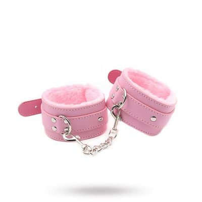 Premium Fur Lined Wrist Restraints Pink