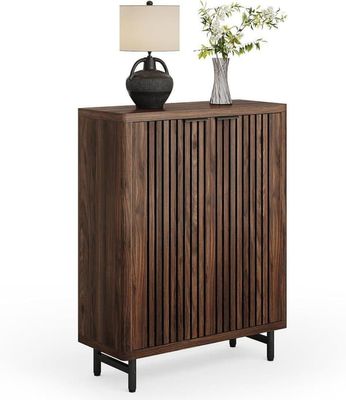 Tribesigns Skoskåp, 6 Våningar, 35 x 85 x 110 cm, Hallmöbel med förvaring, Lantlig Stil