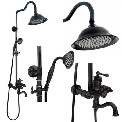 Duschset Vintage Svart REA 46,5x20,5x137cm