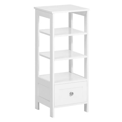 SoBuy sengebord med skuffe, sofabord, natbord, sidebord, FBT91-W