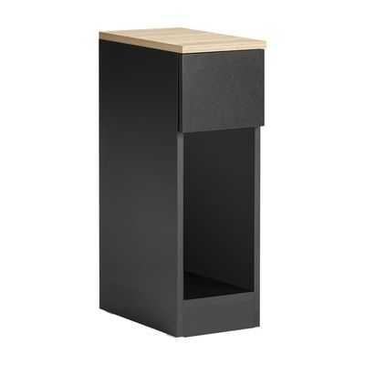 SoBuy Smalt natbord 20x35x60cm – 2-delt sæt | Sort FBT111-SCHx2