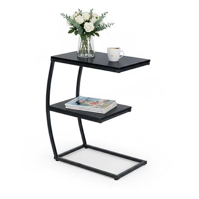 Sidobord, 58,5x47,5x25 cm, Svart