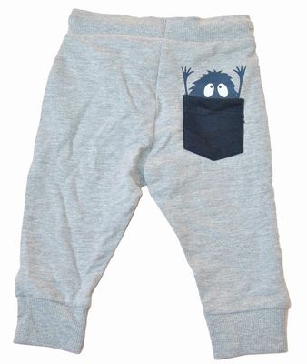Joggingbukser baby med monstre, Grå